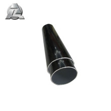 black anodized aluminium telescopic round pipe profile